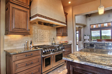 Example of a mountain style kitchen design in Albuquerque