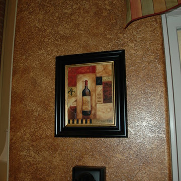 Leather Finish on Textured Walls!