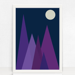 PURPLE PEAKS - Prints And Posters