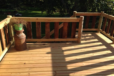Deck - cottage deck idea in Other