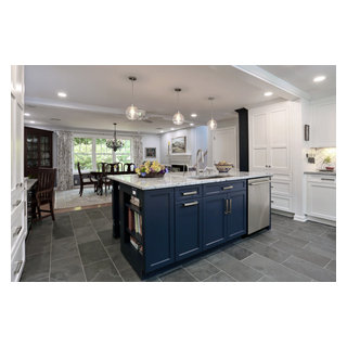 Lincoln Kitchen, Dining, and Powder Room Remodel - Transitional ...