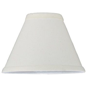 7W X 5H Natural Linen White Fabric Shade