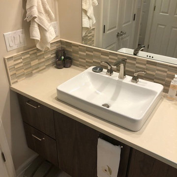 Contemporary Master Bath With Flare