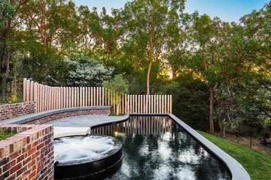 Contemporary pool in Melbourne.