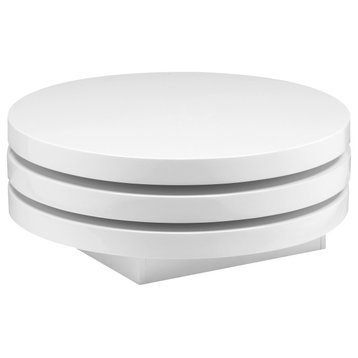 Modern Torno Coffee Table White - White