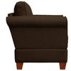 Classic Loveseat, Comfortable Seat With Reversible Cushions & Rolled Arms, Cocoa