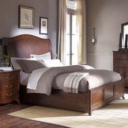 American Drew 091-316R Cherry Grove The New Generation Low Profile Sleigh Bed 6/ - Bedroom Furniture Sets