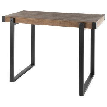Industrial Counter Height Dining/Bar Table - Metal and Wood