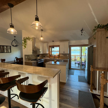 Stunning Kitchen Remodel Done with New Two-Tone Cabinets