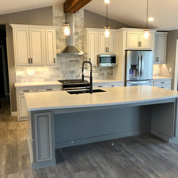 New Construction-Milan IL Koch Express Painted White Fog Black Highlights