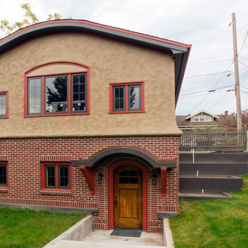 Stucco Garage
