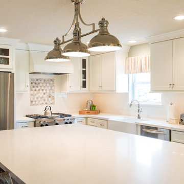 Bright, white kitchen remodel