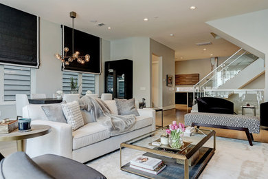 Inspiration for a 1960s living room remodel in Houston