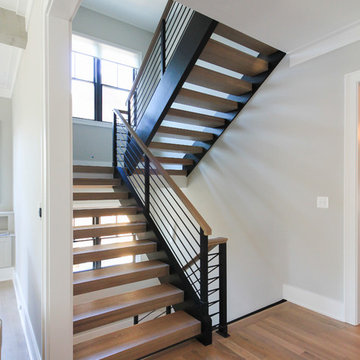 Project #52 | Minimalist Open Riser Stairway