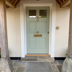 Grey timber doors - Front Doors
