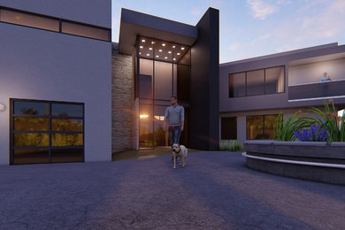 Inspiration for an exterior home remodel in Las Vegas