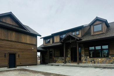 Inspiration for a rustic home design remodel in Other