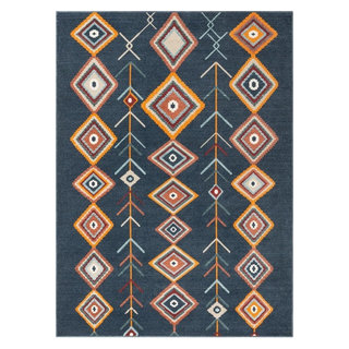 Taos Charcoal Black Indoor/Outdoor Area Rug 6'x9