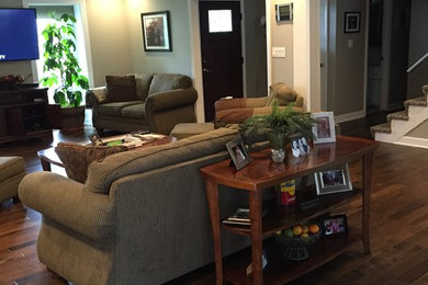 Family room - transitional family room idea in Kansas City