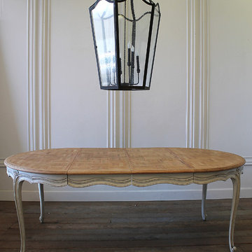 20th Century French Provincial Parquetry Dining Table