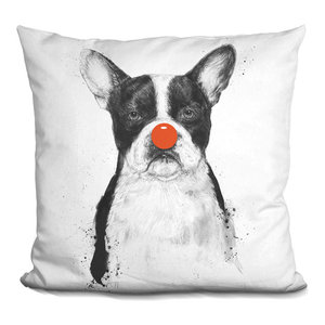 LiLiPi Pop-Art Clown Decorative Accent Throw Pillow