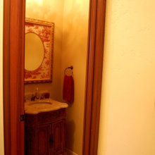 french country powder rooms