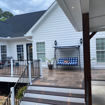 Monroe, Georgia DekTek Tile's Concrete Decking Deck Remodel