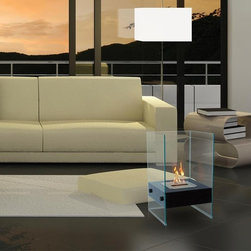 Hudson Free Standing Floor Indoor Outdoor Biofuel Fireplace - Tabletop Fireplaces