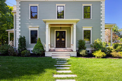 Example of a classic exterior home design in Boston