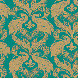 Casart French Peacock Damask - Plume & Ginger - Products