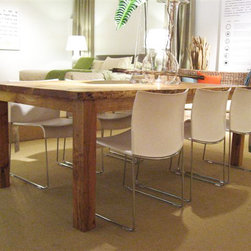 Salvaged Live Edge Maple Table - Dining Tables