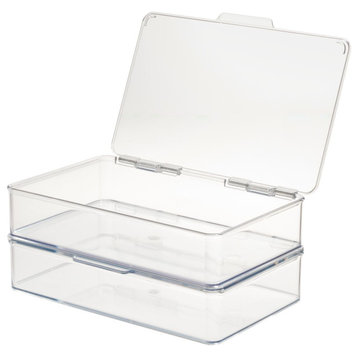 RPET Kitchen Binz Stackable Box 7.1"x10.7"x2.3" Clear