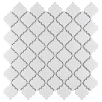 Hudson Tangier Crystalline White Porcelain Floor and Wall Tile
