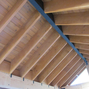 Outdoor living space / Patio Cover / Pergola with roof / Cedar post and beam