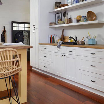 White, Solid, Real Wood, White Birch, Kitchen Cabinets