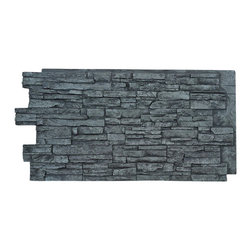 ALPINE FAUX DEEP STACKED STONE- 24"H x 48"W - Wall Panels