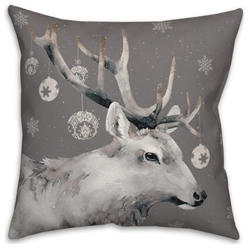 Christmas Reindeer 18x18 Indoor/Outdoor Pillow
