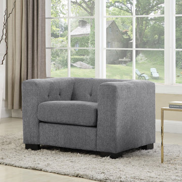 Chic Home Limoges Club Chair, Gray