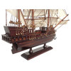 Wooden Captain Kidd's Adventure Galley White Sails Pirate Ship Model 15'' - Boa