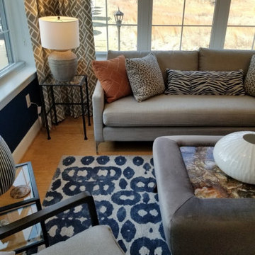 Africa inspired modern living room design