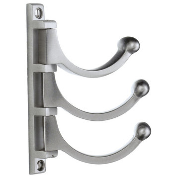 Decorative Hooks For The Home, Brushed Chrome