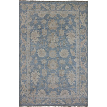 Persian Oriental Handmade Wool Rug, 4'2"x6'1"