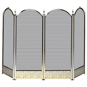 4-Fold Polished Brass  Screen