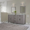 The Hyde Bathroom Vanity, Gray, 72", Double Sink, Freestanding