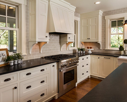 Traditional L-Shaped Kitchen Design Ideas & Remodel Pictures | Houzz