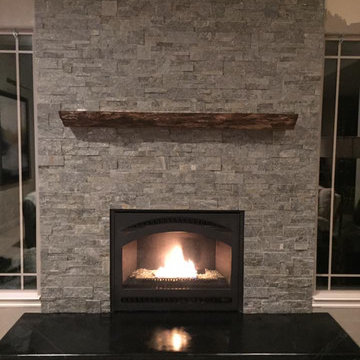 Refaced Fireplace