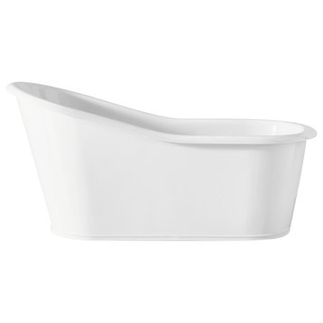 Cheviot Products Dakota Cast Iron Bathtub, White Interior and Exterior