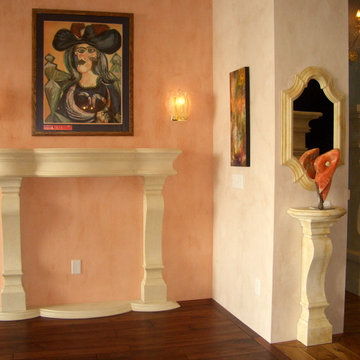 Fireplace / Mantels / Cast Stone Mantels / Limestone Mantel
