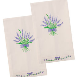 Lavender Guest Towel, Set of 2 - Bath Products