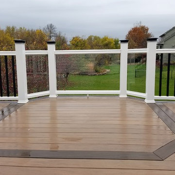 Timbertech White Accent Deck with Glass and Ceiling